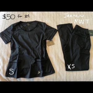 Women’s Jaanuu Black Scrub Set